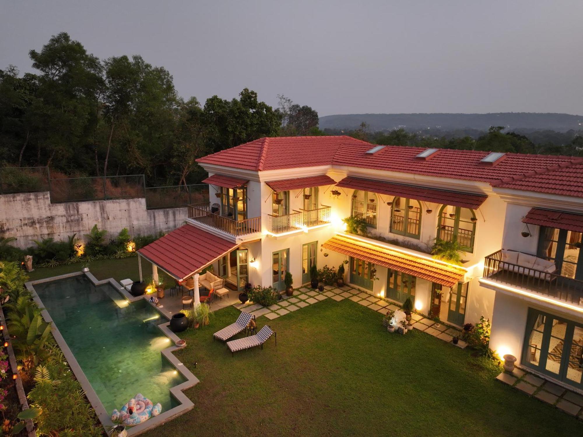 Casa Azul- Luxury 4Bhk Assagao With Private Pool Villa Vagator Dış mekan fotoğraf